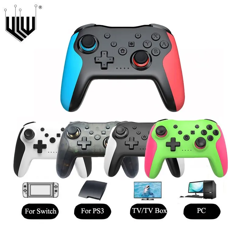 YLW NS009 Bluetooth Game Controller Wireless Gamepad For Nintendo Switch Controller PS3 PC Windows 7 10 Dual Vibration Joystick