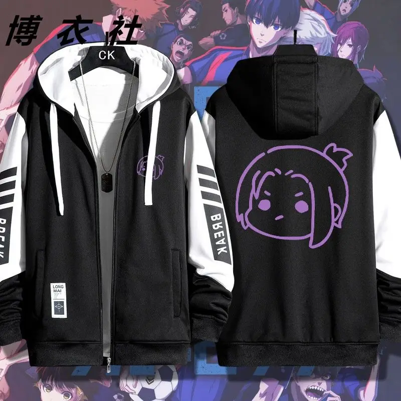 Куртки Chigiri Hyoma в стиле аниме с синим замком осенне-зимняя верхняя одежда модная