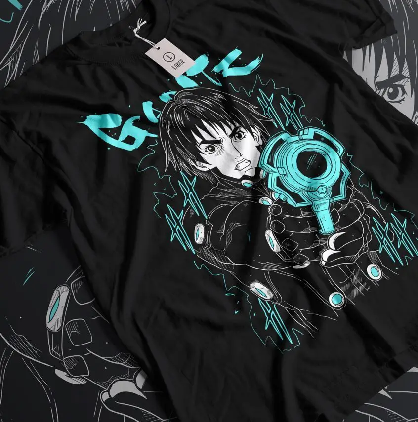 Футболка Gantz аниме женская футболка подарочная рубашка Manga Waifu все размеры