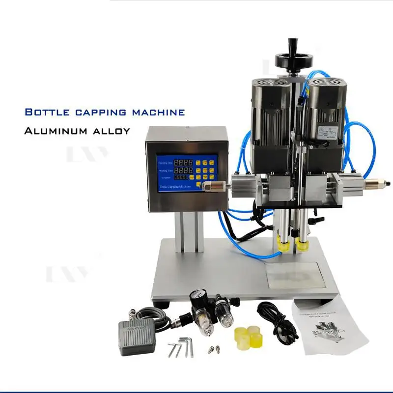 

Desktop Automatic Capping Machine Trigge Cap Capper Twist Sealing Plastic Glass Dropper Sprayer Lid Free Shipping