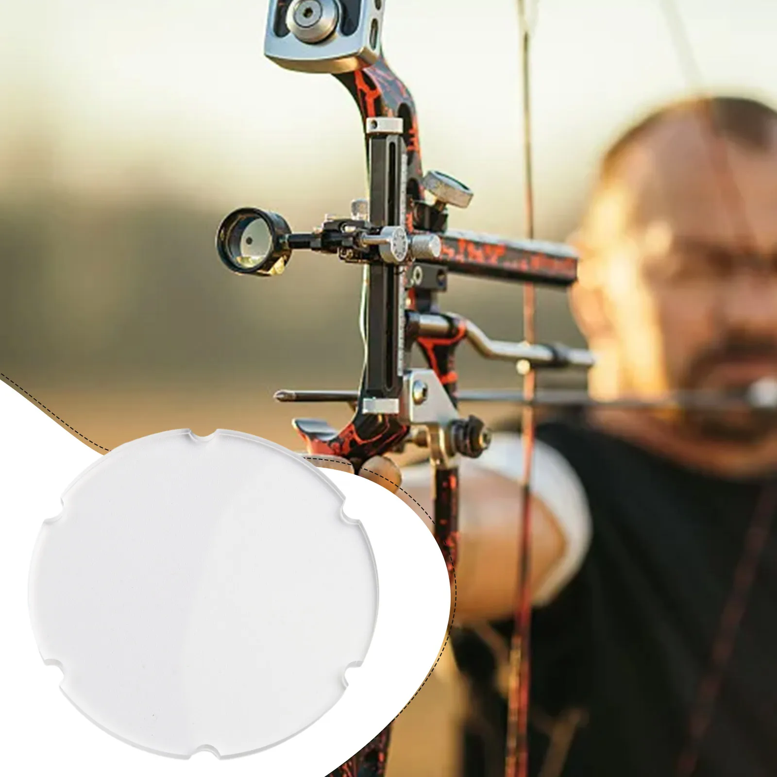 

4x/6x/8x Sight Magnifying Glass Lens Compound Bow Archery Clarifiers 4.5cmx2mm Archery Accessories Archery Sight Lens