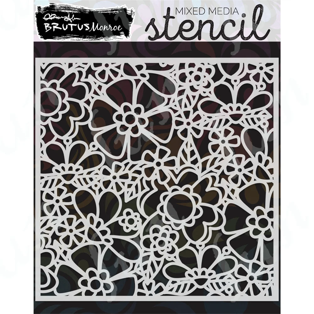 

Mod Flowers Layering Drawing Stencils for Scrapbooking Embossing Molds DIY Making Greeting Card Decoration Stencil Template