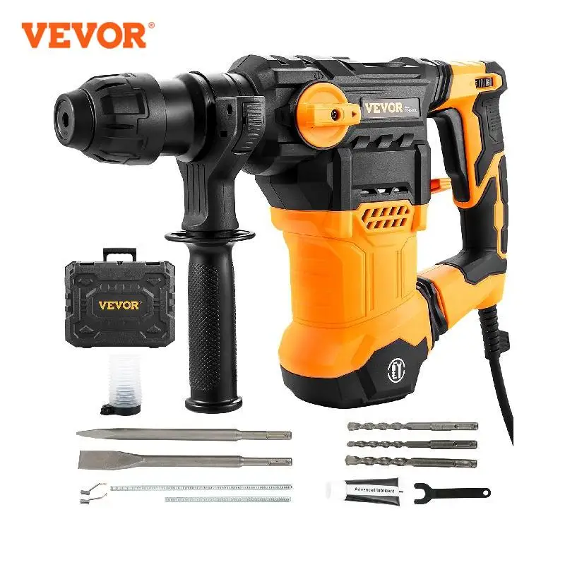 Max Drilling 32mm 4 Modes Sds-plus Corded Demolition Chipping Metal Concrete Breaker Jackhammer