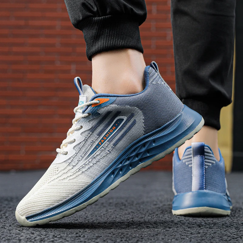 Men's Shoes Lightweight Running Sneakers Mesh Breathable Sports Jogging Training Shoes Outdoor Fitness Fashion Big Size