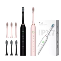 sonic electric toothbrush adult timer teeth whitening brush 6 mode usb rechargeable tooth brushes replacement heads toothbrushes