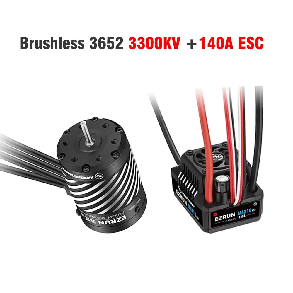 HobbyWing EZRUN 3652 3665 G3 Бесщеточные двигатели с датчиком MAX10 G2 80A 140A ESC для