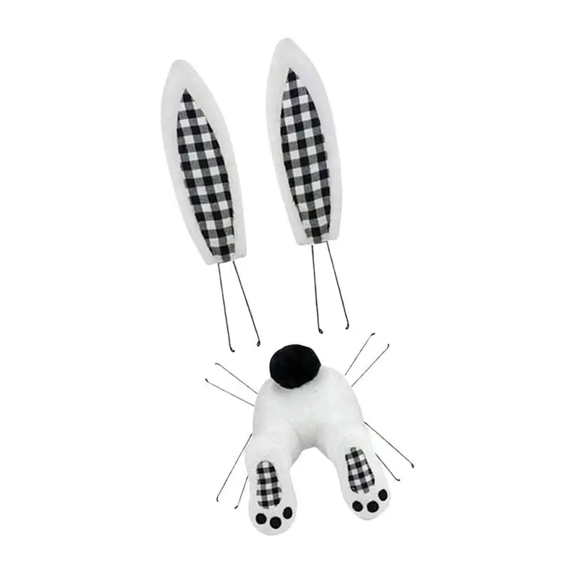 

2023 Пасхальный кролик, украшение для куклы без лица, 2022 оригинальные персонализированные плюшевые куклы с кроличьими ушками, задним хвостом и видом сзади для дома