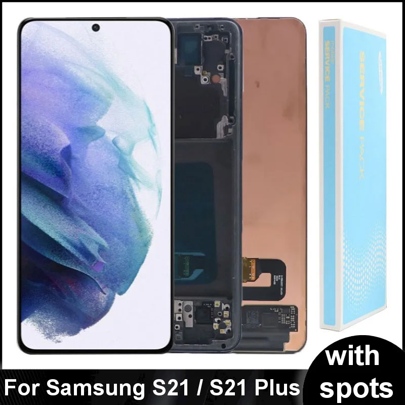 Original For Samsung Galaxy S21 Lcd G990 G991 G991B LCD Display S21 Plus G996 G9960 G996F Touch Glass Screen Digitizer Assembly