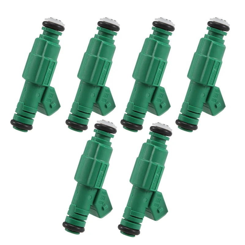 6 шт. зеленые Топливные форсунки 0280155968 для A4 LS1 LS6 440Cc 42Lb