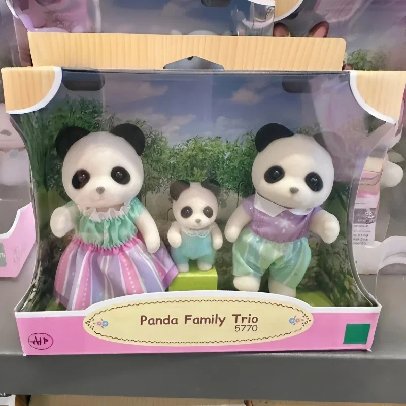 Hot Out Of Print Семья из трех лесных семей Панда Шоколадный кролик Красочная фигурка