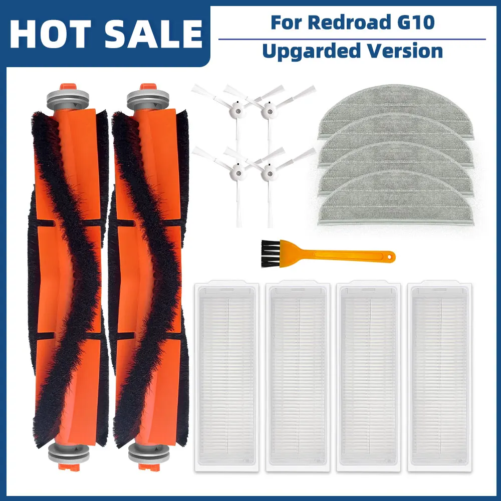 Запчасти для роботов-пылесосов Redroad G10 / Haier HSR Pro+ / Viomi Alpha 3 VXVC25: щетка, фильтр, тряпка, швабра