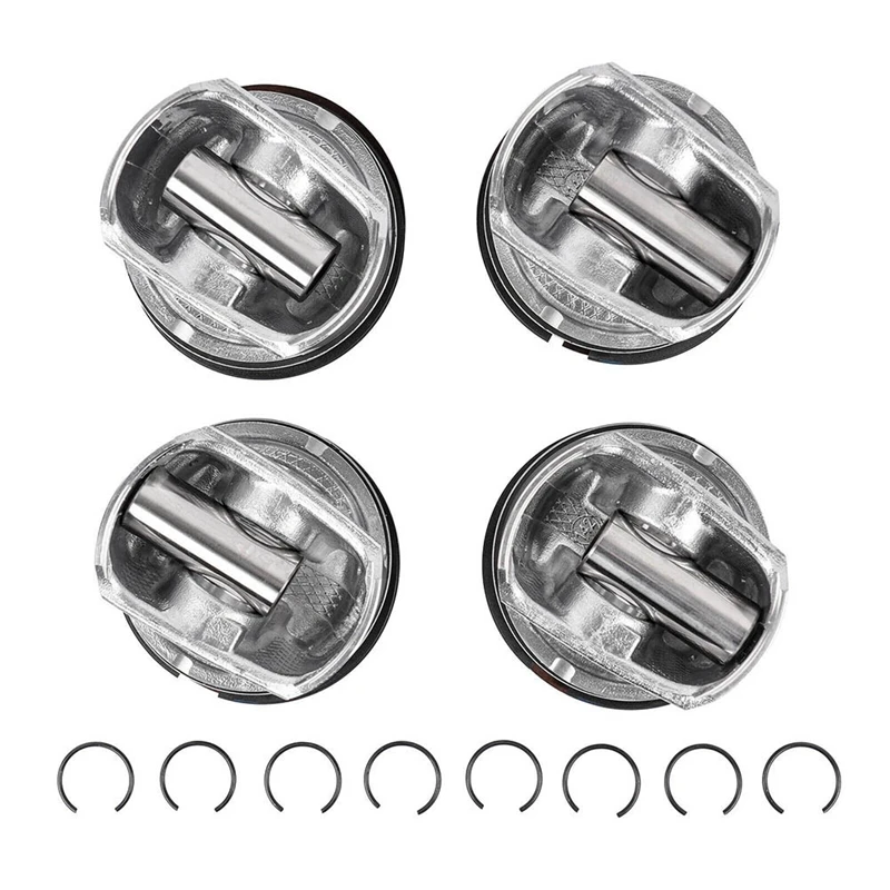 

4Pcs New Pistons & Ring Set 11257566019 For MINI R55-R61 N14 TURBO Cooper Countryman 06-16 Engine Spare Parts