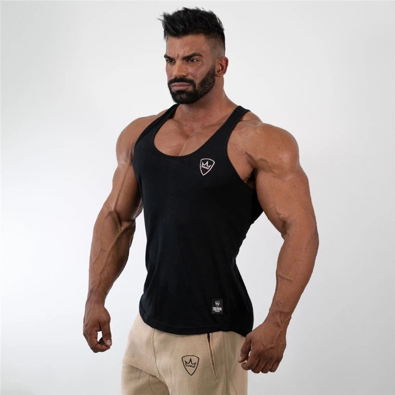 

mens tank tops shirt gym tank top fitness clothing vest sleeveless cotton man canotte bodybuilding ropa hombre man clothes wear