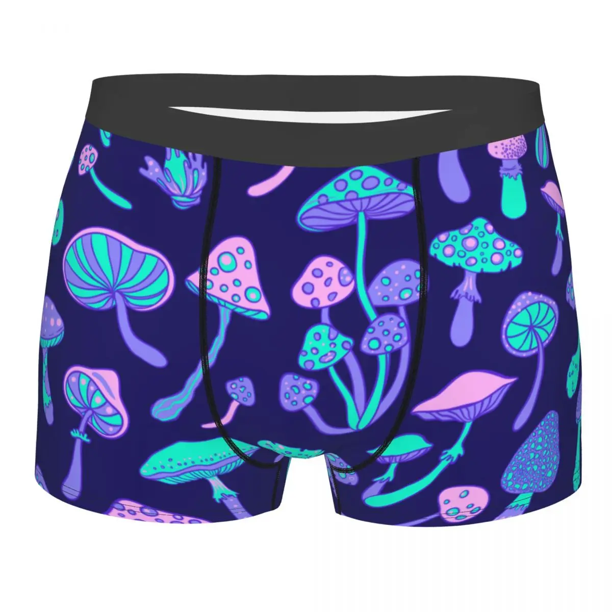 

Men Boxer Briefs Shorts Panties Magic Mushrooms Soft Underwear Psychedelic Hippie Male Printed S-XXL Underpants