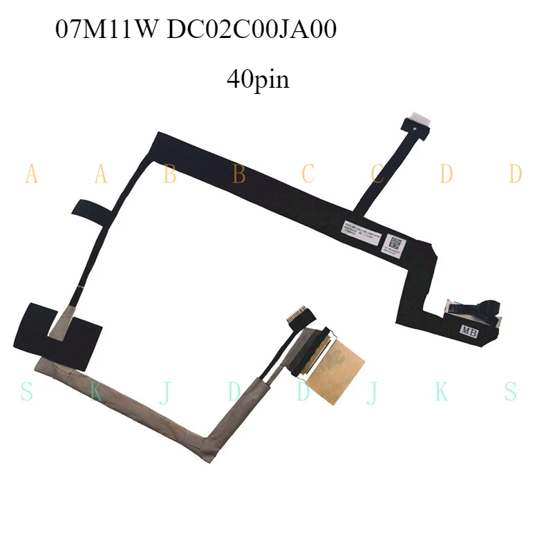 Фото Кабель LCD M для Dell 51m R1 EDP FHD 144 Гц GSYNC 07M11W DC02C00JA00 №1