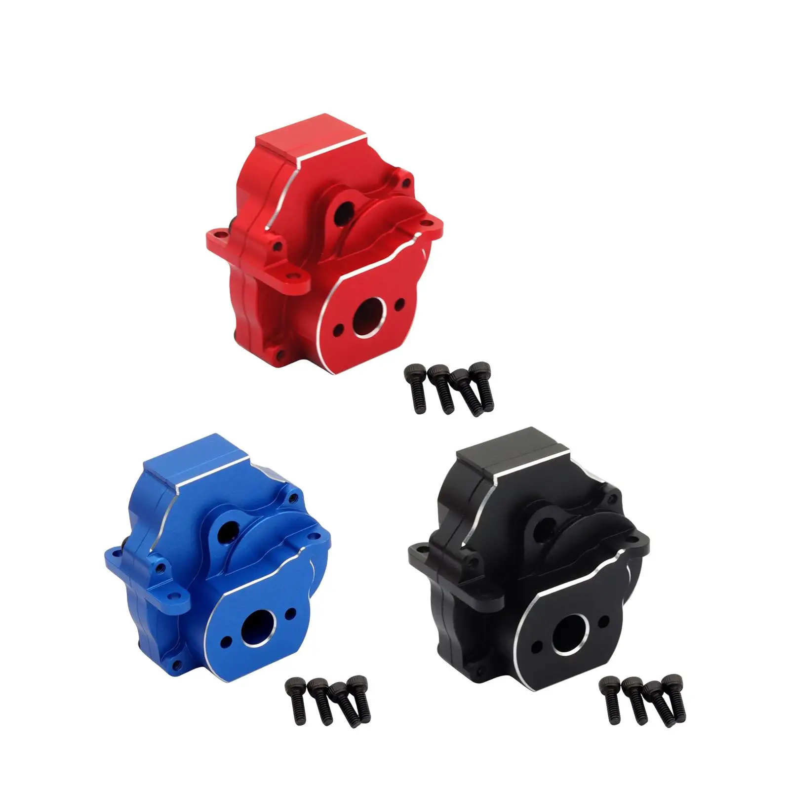 

Радиоуправляемая модель автомобиля 1/18, передаточная деталь, корпус с ЧПУ, обработанная на радиоуправлении, запчасти для замены, легкая установка, алюминиевый сплав с винтами