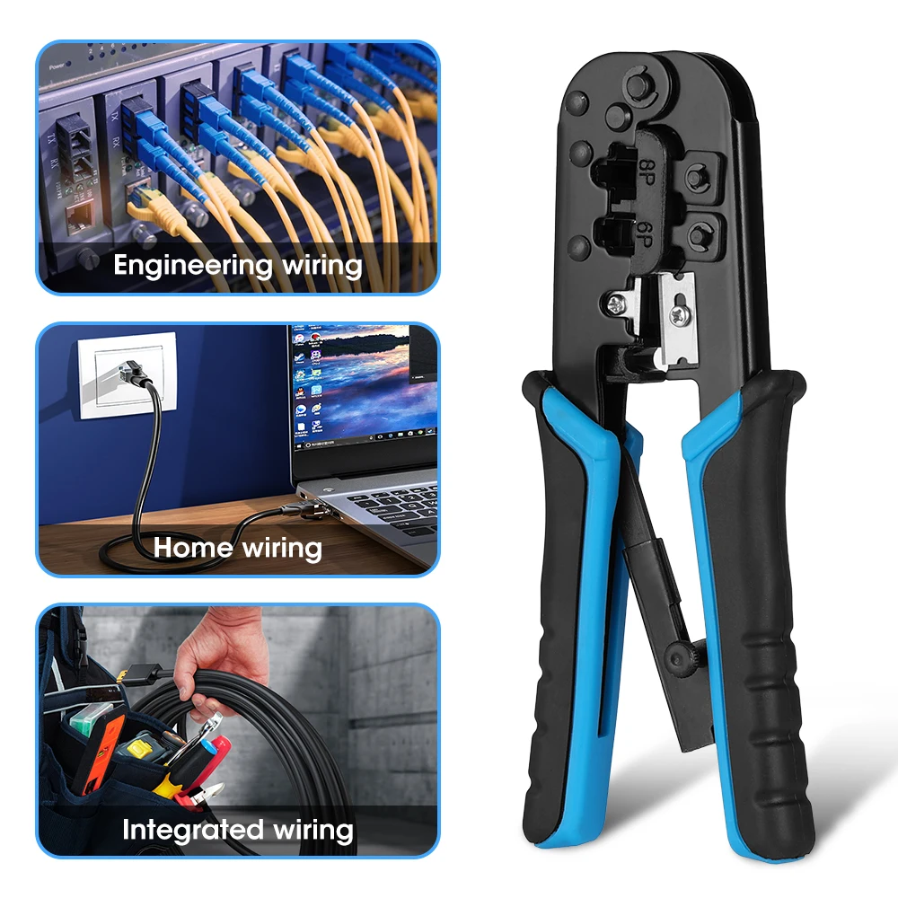 Обжимные Щипцы RJ45 RJ11 для сетевого кабеля Ethernet LAN резки и зачистки 6P 8P Φ/Φ |