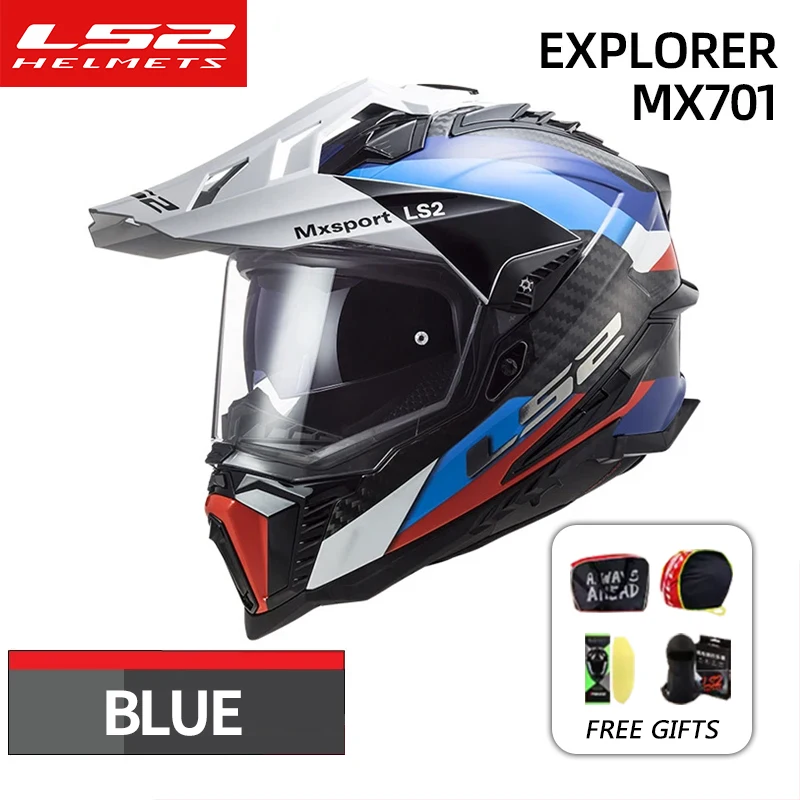 

Оригинальный внедорожный мотоциклетный шлем LS2 EXPLORER ls2 MX701, шлемы для мотокросса из углеродного волокна