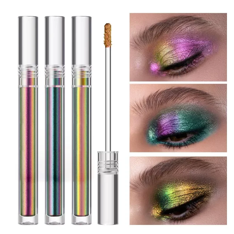 

NEW Eyeshadow 3 Colors Eye Glitter Cruelty Free Color Box Package High- Longer-Lasting MultiChrome Waterproof Eyeshadow
