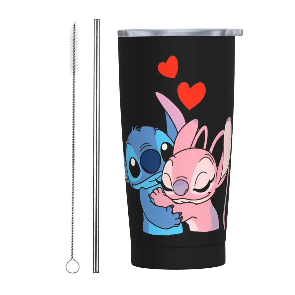 Стакан Kawaii Stitch And Angel мультяшный комикс бутылка для холодной и горячей воды