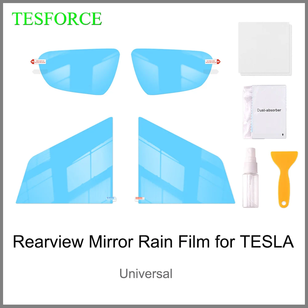 Пленка для зеркала заднего вида Tesla Model 3 Y с защитой от дождя противотуманная
