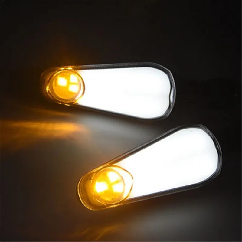 

M10 Bolt Universal Motorcycle Turn Signal Light Motorbike Stop Signal Lamp Led 12V Highlight Wing Plastic Scooter Accessories