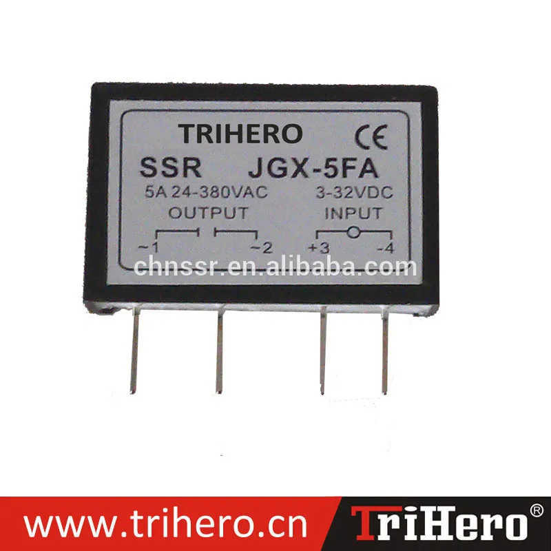 

PCB mount type SSR solid state relay,SSR-5FA,DC/AC SSR solid state relay