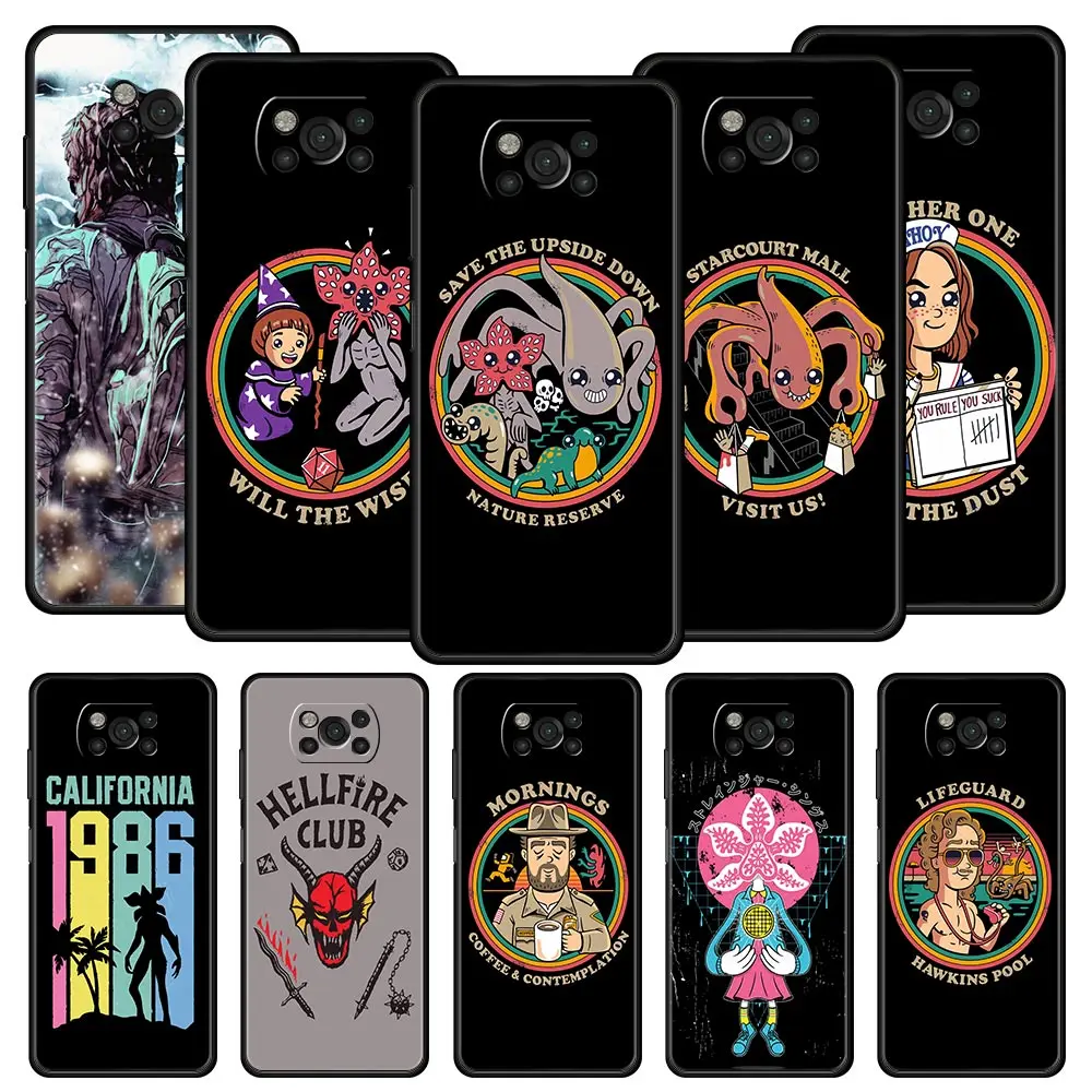 

Cute Stranger Things Phone Case For Xiaomi Poco X4 X3 NFC F3 M3 M4 Mi Note 10 12 11 Ultra 11T Pro 10T Lite 9T 11i 11X 5G Cover