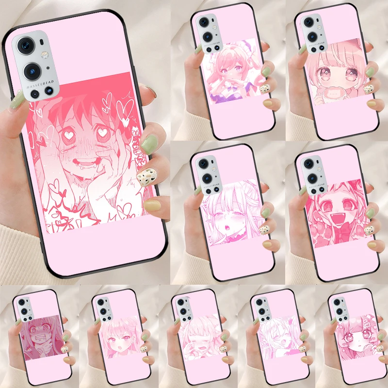 Розовый милый чехол с аниме Loli для Realme 7 8 Pro C11 C15 C21 GT Neo2 Master 8i OnePlus 9 8T 9R Nord2 |