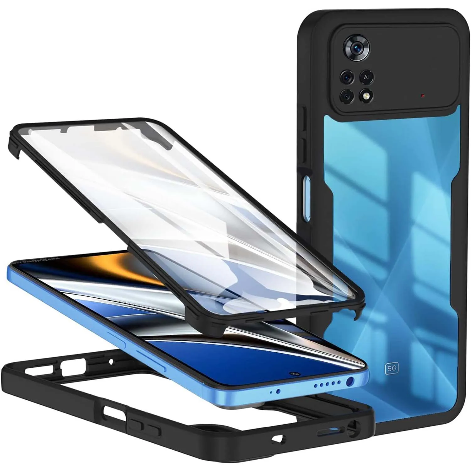 

360 Full Protection Case For Poco X4 Pro 5G X3 Pro X3 NFC Lens Protection Cover For Xiaomi 13 13 Pro 13 Lite 12 12X 11T Pro 11T