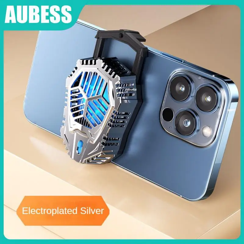 

2a Cell Phone Cool Heat Sink Portable Magnetic Mini Phone Cooling Fan Adjustable Aluminum Alloy Office Accessories 5v