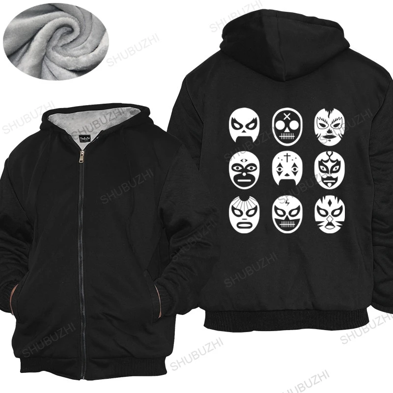 

Homme hoodies winter men thick hoody Lucha Masks Wrestling / Lucha Libre / Luchador / Underground Mens thick hoody TOPS