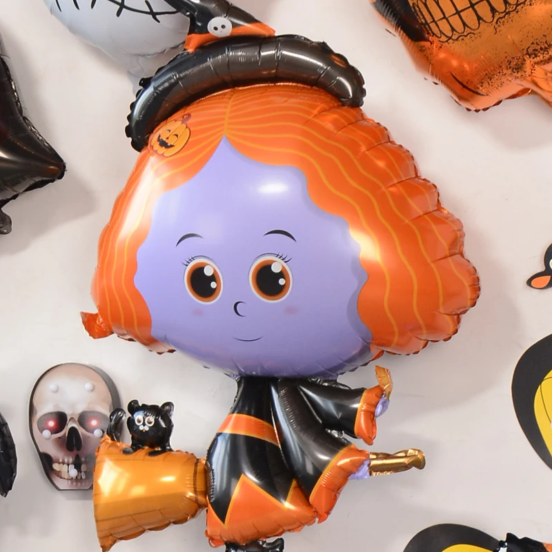 Декоративные шары на Хэллоуин тыква фотофольга игрушки летучая мышь Globos 2022