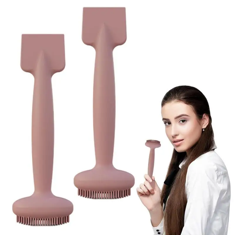

Silicone Face Scrubber Dual Head Pore Cleansing Brush Waterproof Soft And Skin Friendly Manual Mud Film Brush For Deep Cleaning