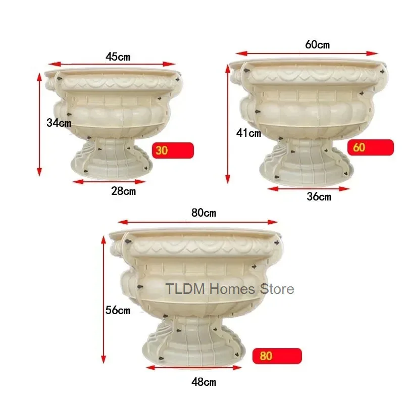Утолщенная форма для цветочного горшка из АБС-пластика цементная сада балкона