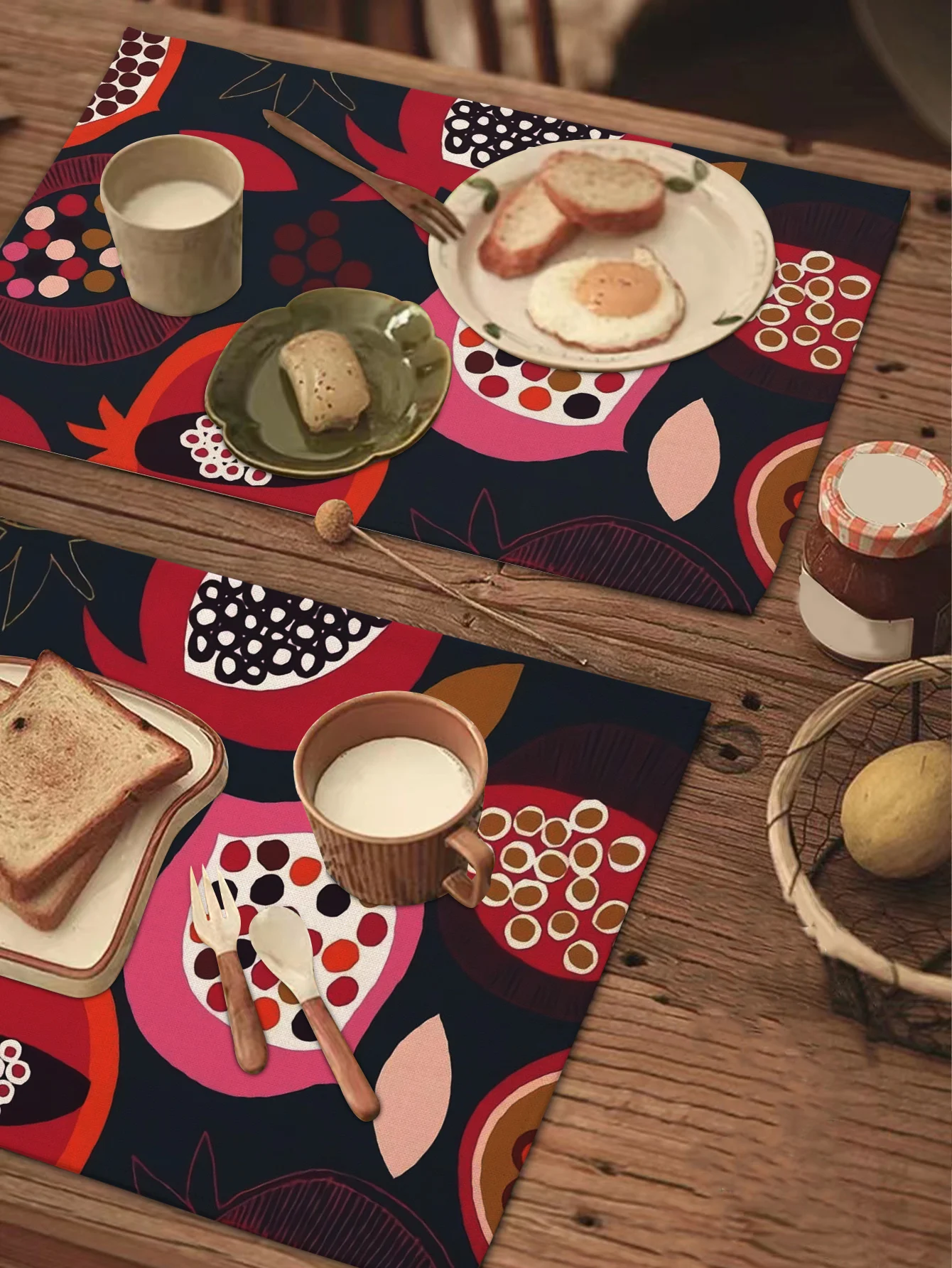 

Natural Linen Table Mat Placemat Coasters Dining Decor 1PC/4Pcs Tableware Mat Pad for Home Wedding Party Home Decoration