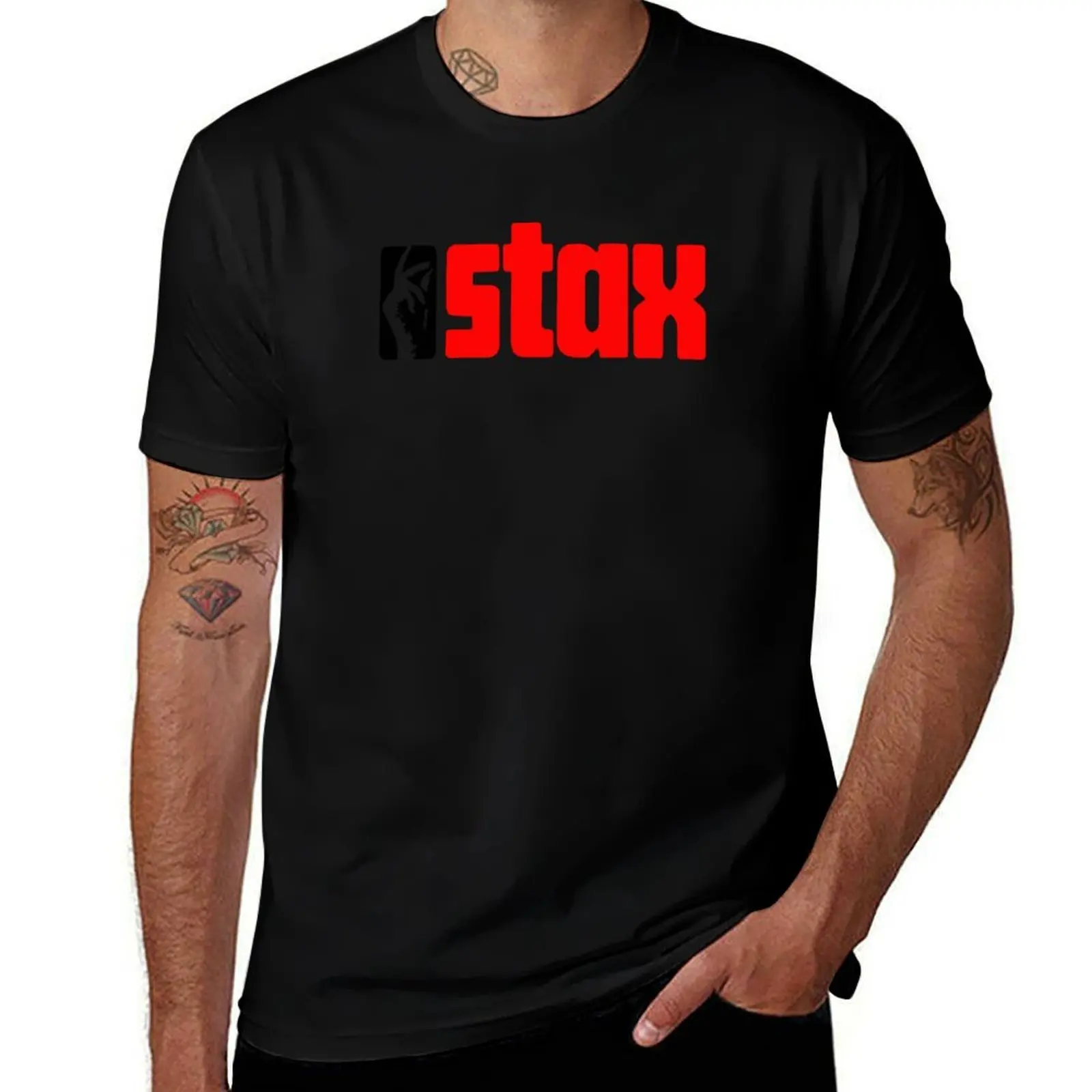 Фото Футболка Stax Records классической марки, стандартного кроя, однотонная. №1