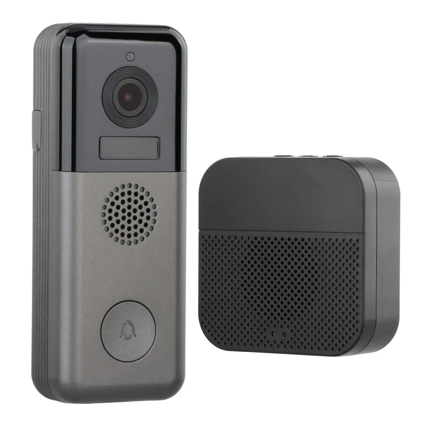 Wireless Video Doorbell Camera 2 Way Audio 2K Long Battery Life Intelligent 166 Degree Lens UHD IP65 2.4G WiFi Door Bell Camera