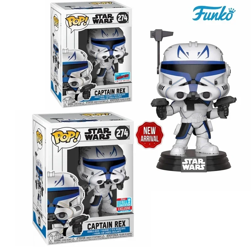 НОВЫЙ Funko POP Звездные войны Капитан Рекс 274 # Виниловая фигурка конвенция падения