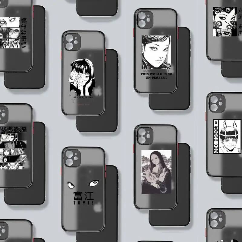 

junji ito horror anime manga Phone Case matte transparent For iphone 7 8 11 12 13 plus mini x xs xr pro max cover
