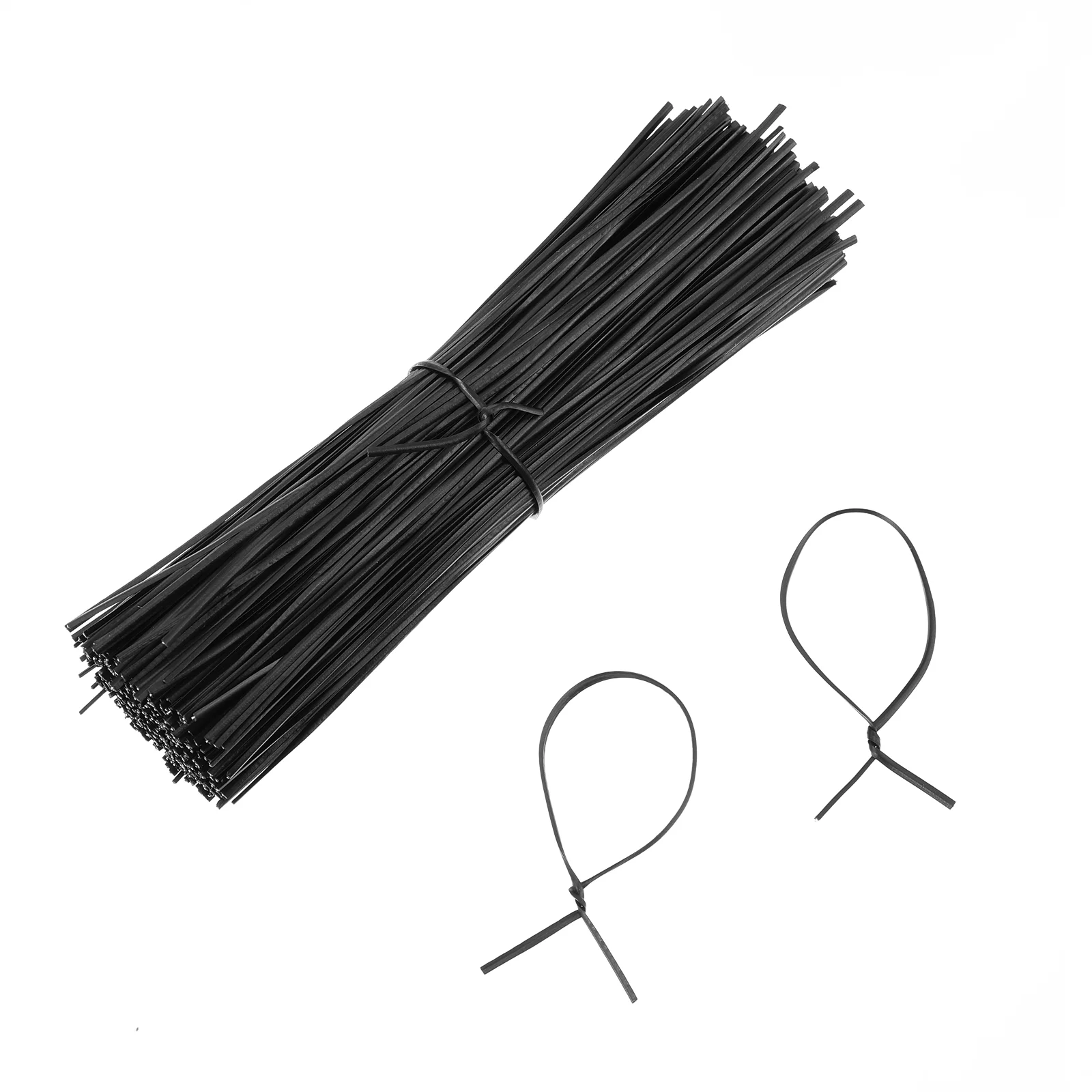 Купи WINOMO 500pcs Twists Ties Cable Ties 15cm Cable Organizer Coated Iron Wire Ties, Black за 614 рублей в магазине AliExpress