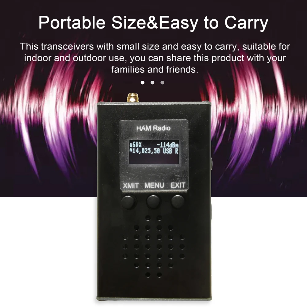0 5 МГц ~ 30 uSDX ручные портативные трансиверы CW AM SSB трехдиапазонный мини-радио