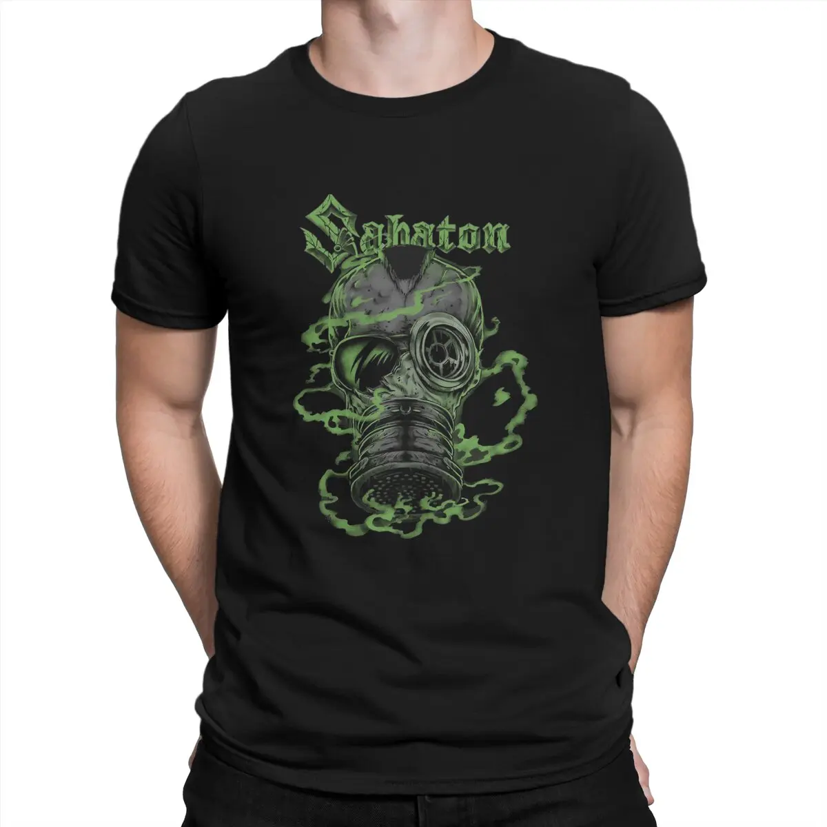 Men T-Shirt Heavy Metal Music Funny Cotton Tees Short Sleeve S-SABATON T Shirts Crew Neck Clothing Gift