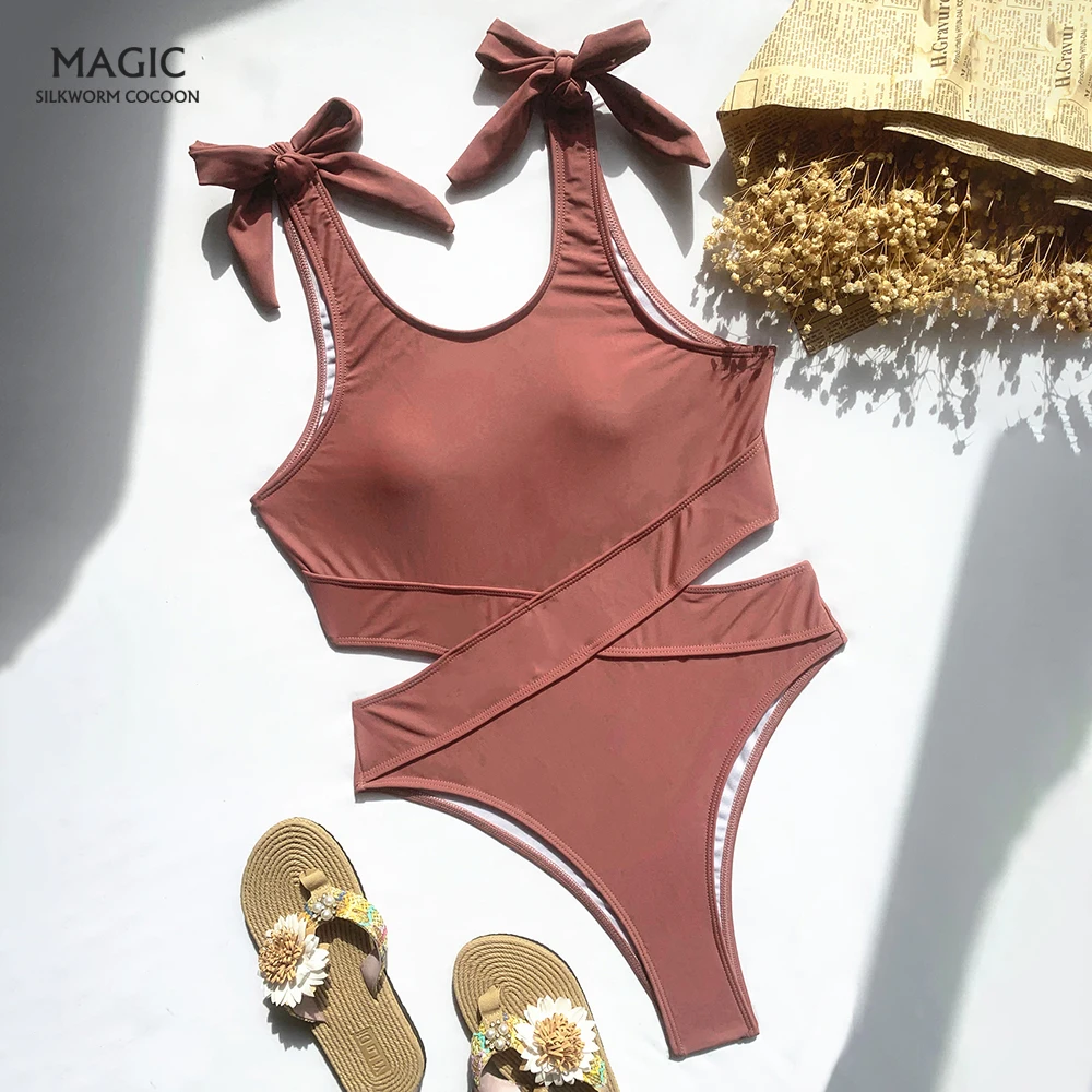 

Женский слитный купальник с открытой спиной, высокая эластичность