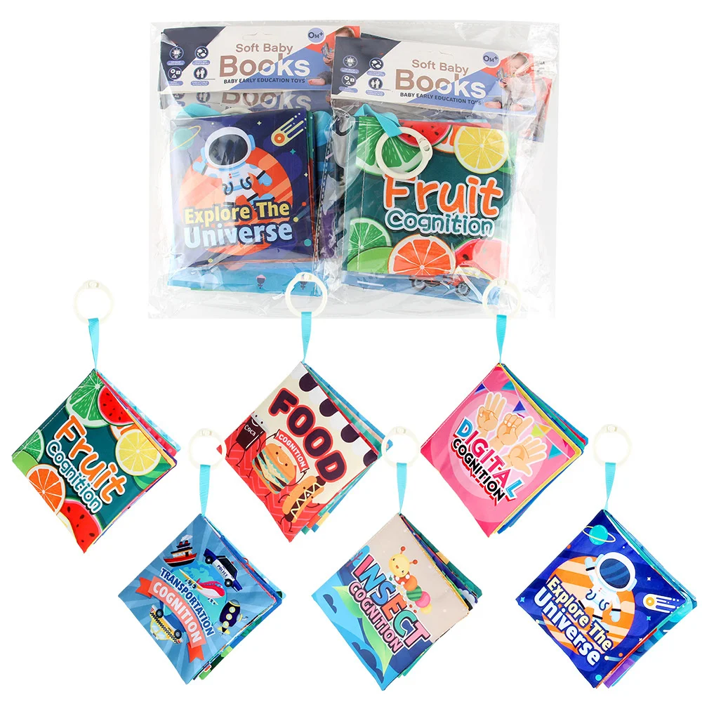 

Baby Cloth Book Early Learning Book Anti-tearing Washable Cloth Book Kids Toys Toddler Preschool Activity JAN88