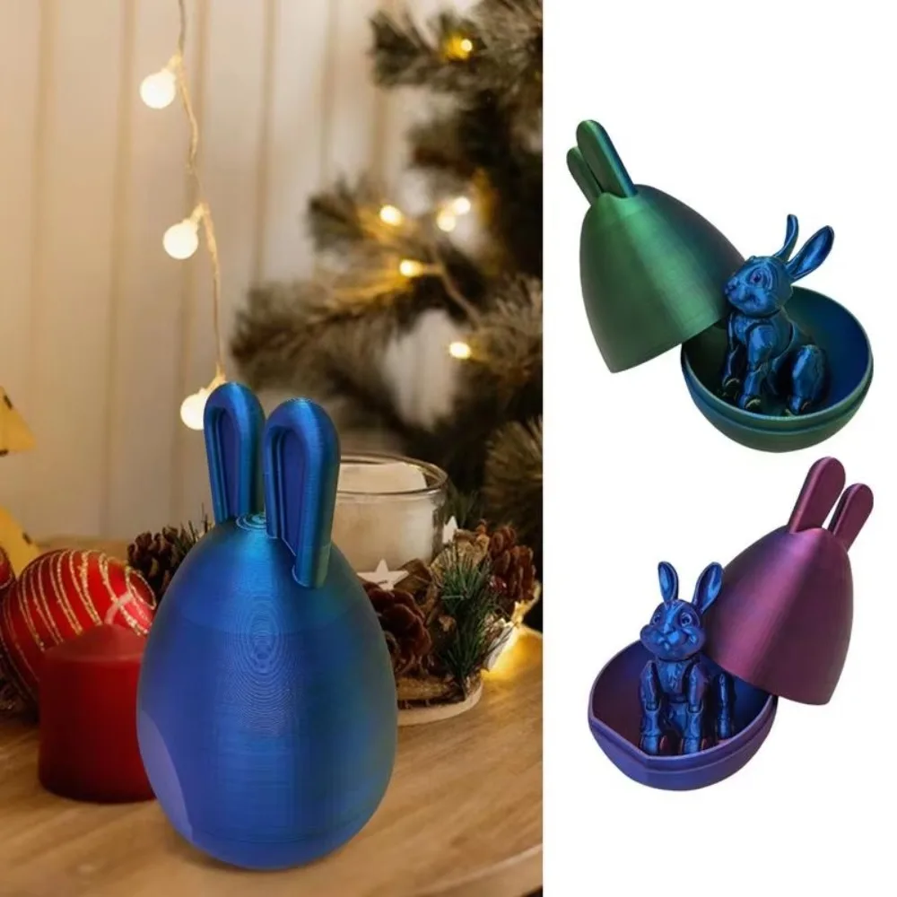 Высокое качество кролик яйцо непоседы игрушка 3D печатный кристалл красочный