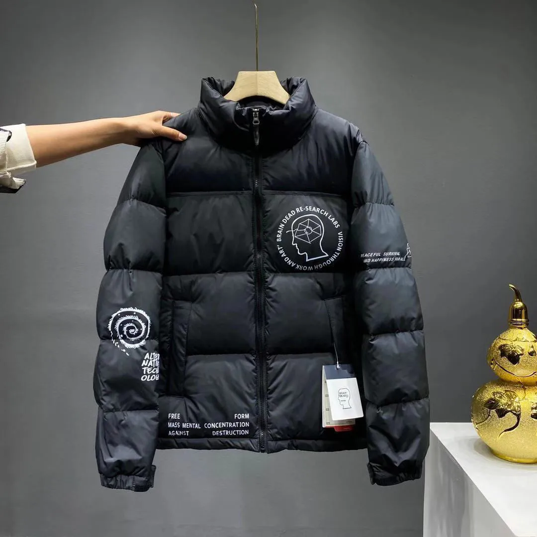 

Пуховик для мужчин и женщин, теплый и утепленный пуховик на белом утином пуху, пушистая хлопковая куртка, Осень-зима