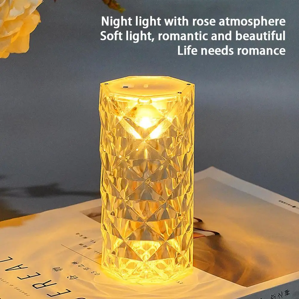 

Настольная лампа на батарейках, романтическая фотолампа, романтическая атмосфера розы, украшение для дома, спальни, отеля, оптовая продажа