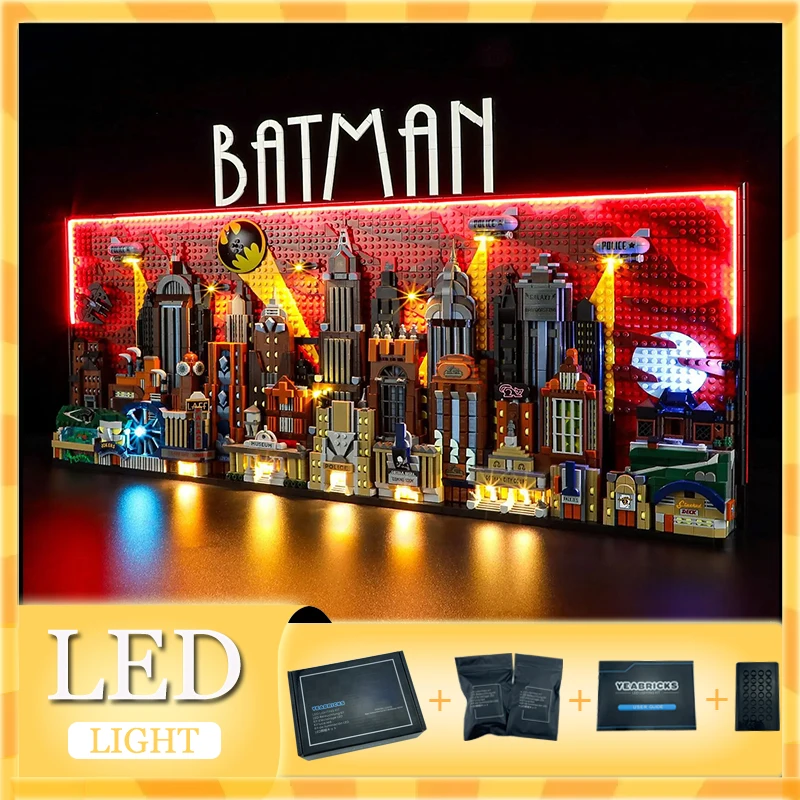 Комплект светодиодных фонарей сделай сам для LEGO 76271 The Animated Series Gotham City (только