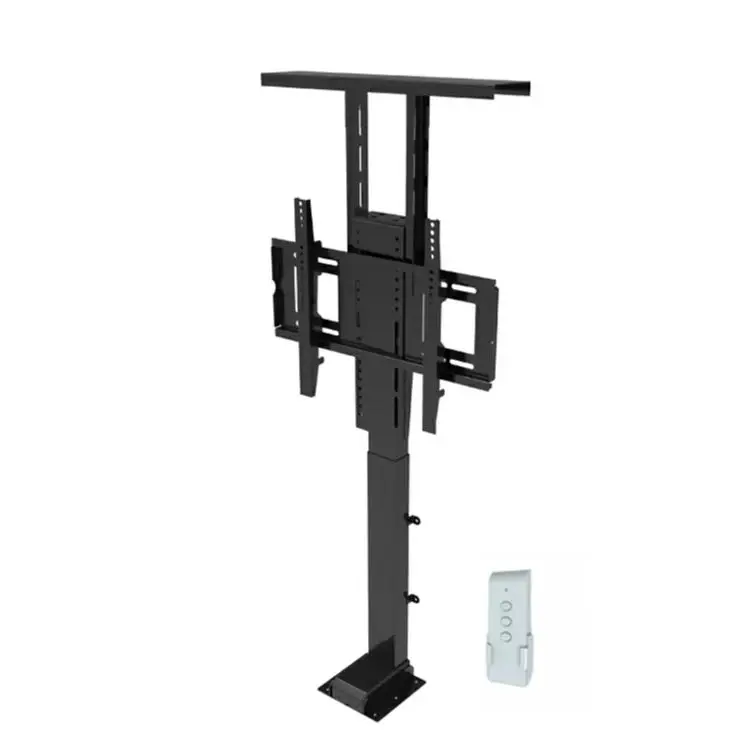 

Motorized electric TV lift tv floor stand